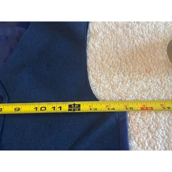 Van Heusen Boys Set Vest Pants Suspender Tie Navy Blue Size12 White Shirt Small - Picture 5 of 15